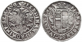 World&Medieval
German States, Oldenburg. temp. Anton Gunther AR Gulden of 28 Stüber. 1603-1667. In the name of Ferdinand III (1649-1651). FLOR • AN • ...
