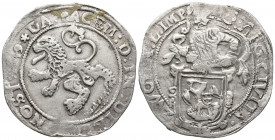 World&Medieval
NETHERLANDS. Zwolle. Lion Dollar or Leeuwendaalder (1644)..
Obv: MO ARG CIVITA ZWOL A L IMP.
Knight standing left, head right, holding ...