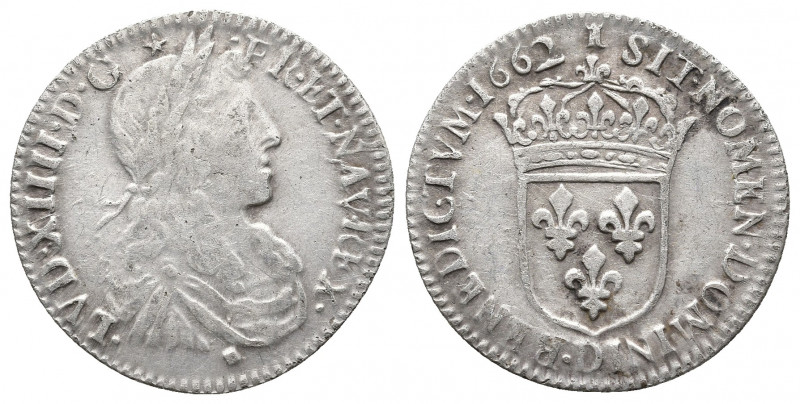 World&Medieval
FRANCE. Louis XIV (1643-1715). 1/12 Écu (1662-R). Villeneuve Sain...