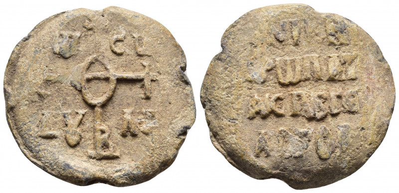 Byzantine Seal
Byzantine Lead Seal (8th Century) Basileus
Obv: Crusader monogram...