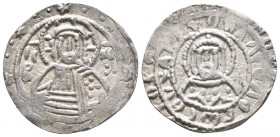 Byzantine
MANUEL II PALAEOLOGUS (1391-1425). AR Stavraton (1403-1425). Constantinople.
Obv: IC XC.Facing bust of Christ; sigla: lis, right: pellet a...