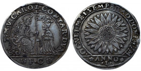 Repubblica di Venezia- Carlo Contarini (1655-1656) Osella 1655 Anno I Gr 9,59 Mont.1727 Estremamente rara R4 Probabili traccie di montatura
BB+