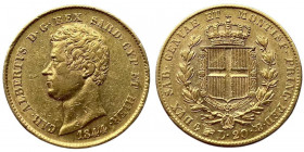Savoia - Carlo Alberto (1831-1849) 20 Lire 1844 Torino Gig.36
BB/SPL