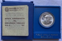 Repubblica Italiana - (1946-2001) 500 Lire 1981 "Publio Virgilio Marrone" in confezione originale Gig.418
FDC