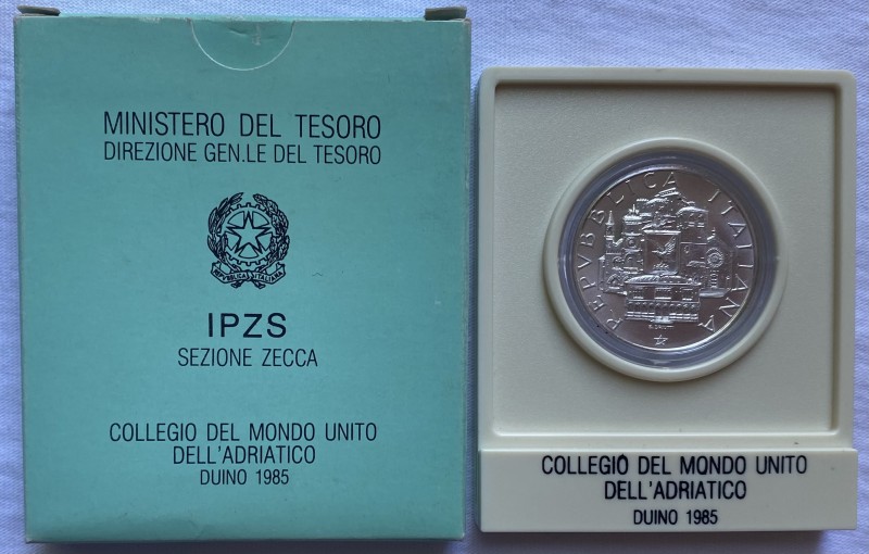 Repubblica Italiana - (1946-2001) 500 Lire 1985 "Collegio del Mondo Unito dell'A...