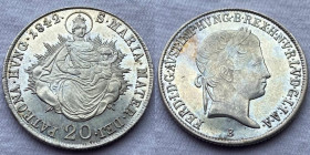 Impero Austro/Ungarico - Ferdinando I (1835-1848) 20 Kreuzer 1842 B Km# 422
 Fondi speculari
Q. FDC