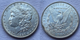 Stati Uniti - Dollaro "Morgan" 1887 Ag 900 Km# 110
BB/SPL