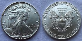 Stati Uniti - Dollaro "Silver Eagle" 1988 Oncia Ag 999 Km# 273
FDC