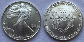 Stati Uniti - Dollaro "Silver Eagle" 1992 Oncia Ag 999 Km# 273
FDC