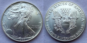 Stati Uniti - Dollaro "Silver Eagle" 1993 Oncia Ag 999 Km# 273
FDC
