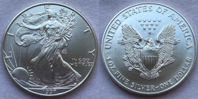 Stati Uniti - Dollaro "Silver Eagle" 1997 Oncia Ag 999 Km# 273
FDC