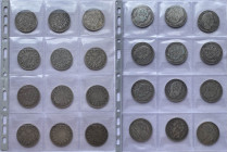 Lotti - Insieme di 12 Monete da 5 Franchi Francesi Gr.25 Ag 900
 Anni misti con qualche ripetizione