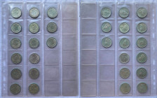 Lotti - Insieme di 15 Monete da 2 Franchi Svizzeri 1965 Gr.10 Ag 835