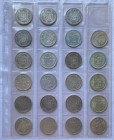 Lotti - Insieme di 23 Monete da 5 Franchi Svizzeri Gr.15 Ag 835
 Anni misti con qualche ripetizione