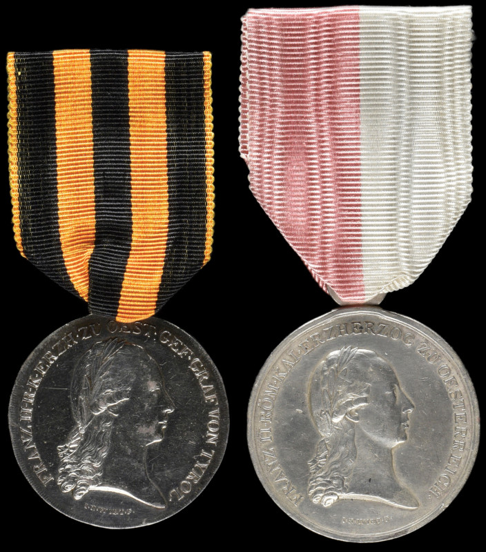 Austria, Military Honour Medal 1796 and Lower Austria Military Medal 1797, both ...