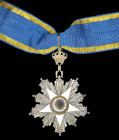 Egypt, Order of the Nile, Third class neck badge, by Lattes, Cairo, in silver, gilt and enamels, 64mm, extremely fine
Estimate: £250-300