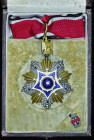 Egypt, United Arab Republic (1958-71), Order of Merit, Third Class neck badge, by Bichay, Cairo, in silver, gilt and enamels, 60mm, in case of issue, ...