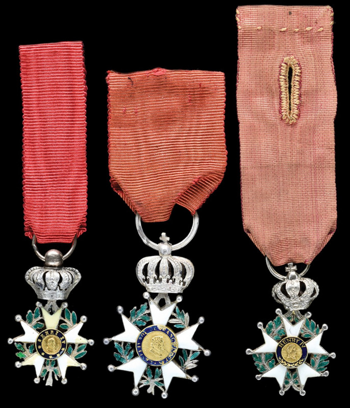 Dress Miniatures, France, Légion d’Honneur, Second Restoration, Knight’s breast ...