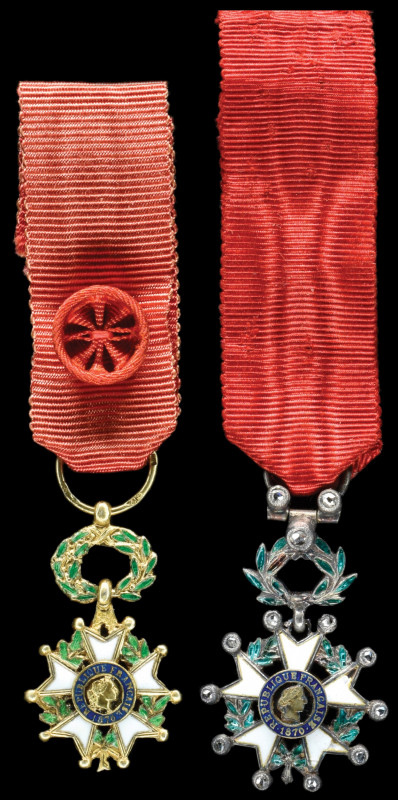 Dress Miniatures: France, Légion d’Honneur, Third Republic, Knight’s badge, in s...