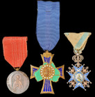 Greek Orthodox, Patriarchate of Australia, established 1924, breast badge, in gilt and enamels; Archbishopric of Crete, Heraklion 1966, bronze medal; ...
