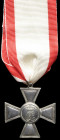 Italy, Lucca, The Cross of St George for Military Merit, Third Class decoration, in silver, of similar design to the Russian Insignia of Distinction o...