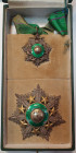 Jordan, Order of al Kawakab al Urdani (Star of Jordan), Grand’s Officer’s set of insignia, by Bichay, Cairo, Grand Officer’s set of insignia, comprisi...