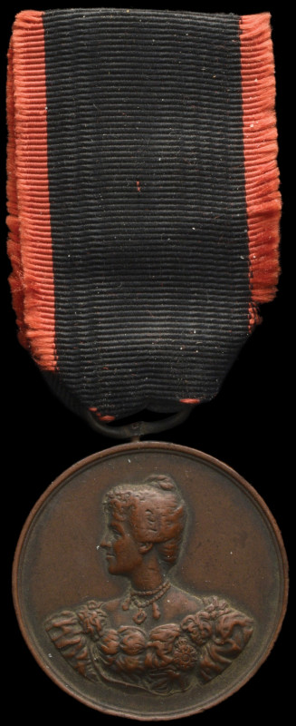 Portugal, Mozambique Medal 1894-95, in bronze, with original riband, about very ...