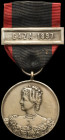 Portugal, Overseas Campaign Medal 1894-1910, in silver, by Bello, 1 clasp, Gaza 1897, very fine and rare [45 silver awards for Gaza 1897]
Estimate: £...