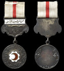 Turkey, Ottoman Empire, Red Crescent Medal, 1912, in silver and enamels, with suspension, reverse bearing silver purity mark ‘900’, 27.5mm width, extr...