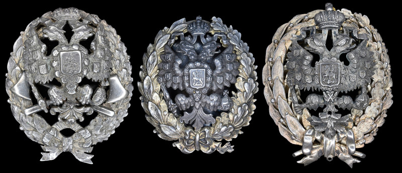 Russia, Nikolaevsky General Staff Academy, Graduate’s badges (2), one in silvere...