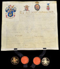 The Original College of Arms’ Grant of Honourable Augmentations to the Arms of Captain Sir William Hoste, dated 15th May 1815 (and ‘recorded’ on 15th ...