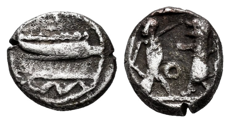 Phoenician. Ba`alšillem (Sakton) II. Sixteenth Shekel. 401-365 BC. Sidon. (E&E-S...