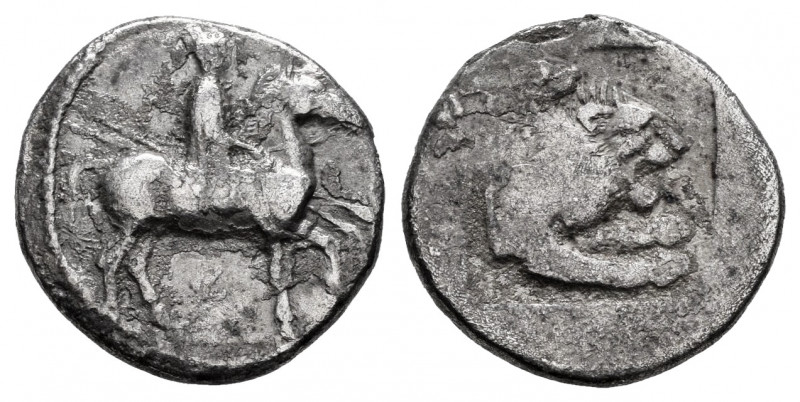 Kingdom of Macedon. Perdikkas II. Tetrobol. 432-422 BC. Aigai?. (Hgc-3, 792). An...