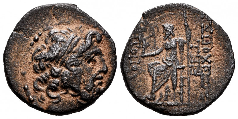 Seleucis and Pieria. Tetrachalkon. CY 10?=57/6 BC. Antioch. (McAlee-33). Anv.: L...