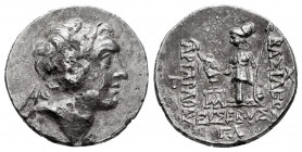 Cappadocian Kingdom. Ariarathes IV Eusebes. Drachm. RY 33 = 131/0 BC. Eusebia-Mazaka. (Cf. Simonetta-31a). Anv.: Diademed head to right. Rev.: ΒΑΣΙΛΕΩ...