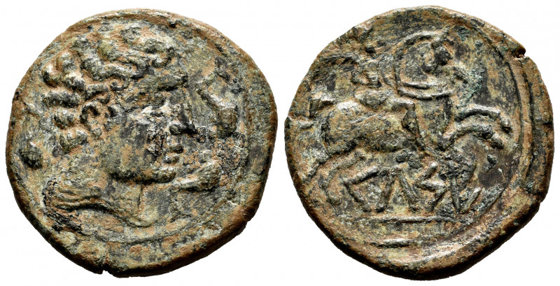 Kelse-Celsa. Unit. 120-50 BC. Velilla de Ebro (Zaragoza). (Abh-771). Anv.: Male ...