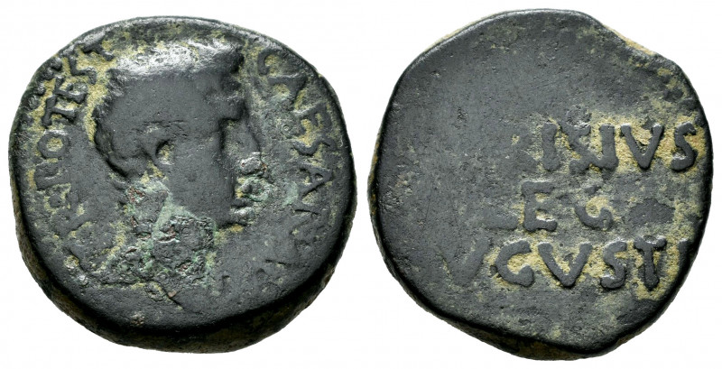 Emerita Augusta. As. 14-36 AD. Mérida (Badajoz). (Abh-988 var). (Acip-4436 var)....