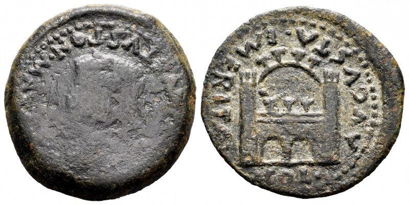Emerita Augusta. Time of Tiberius. Unit. 14-36 AD. Mérida (Badajoz). (Abh-1056)....