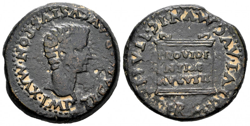 Italica. Time of Tiberius. Unit. 14 - 36 AD. Santiponce (Sevilla). (Abh-1593). A...