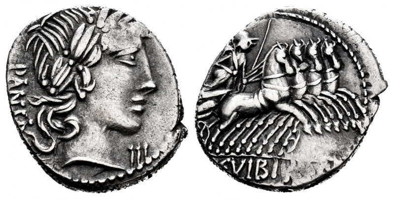 Vibius. C. Vibius C.f. Pansa. Denarius. 90 BC. Auxiliary mint of Rome. (Ffc-1201...