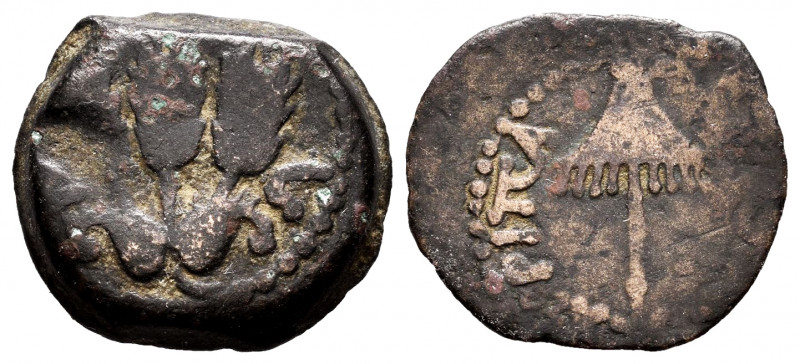 Agrippa I (Herod's dynasty). Prutah. 37-44 AD. Judaea. (Gc-5567). Ae. 2,94 g. Al...