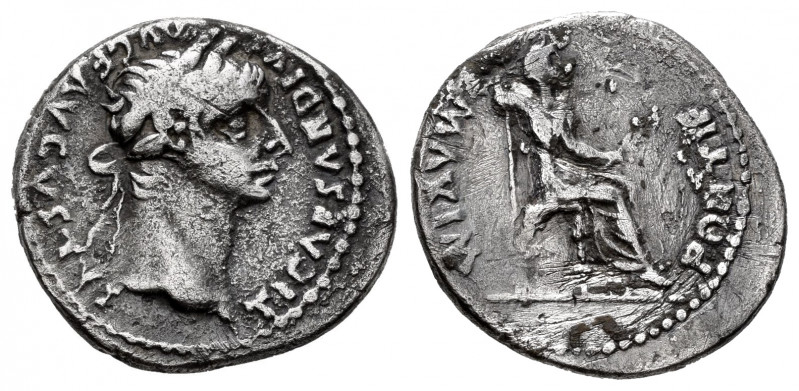 Tiberius. Denarius. 36-37 AD. Rome. (Ric-I 30). (Bmcre-48). (Rsc-16a). Anv.: TI ...