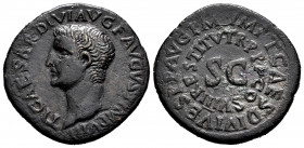 Tiberius. Unit. 80-81 AD. Rome. Restitution issue, struck under Titus. (Ric-411). (Cohen-75 var). Anv.: TI CAESAR DIVI AVG F AVGVST IMP III Bare head ...