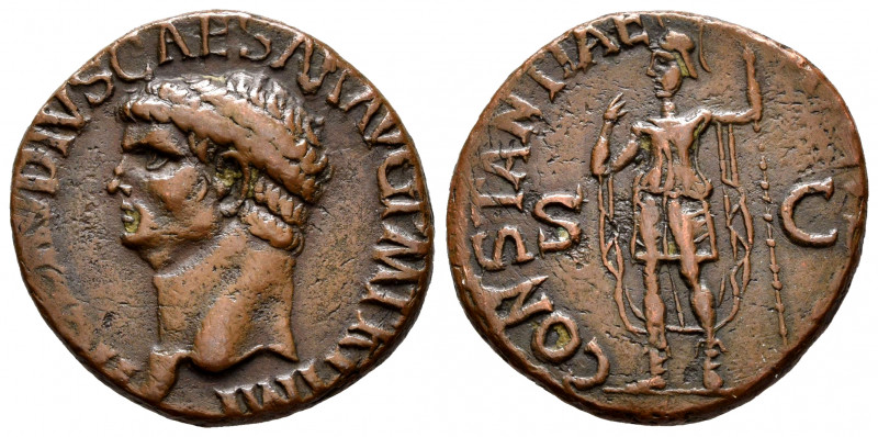 Claudius. Unit. 41-50 AD. Rome. (Ric-95). (Bmcre-140). Anv.: TI CLAVDIVS CAESAR ...