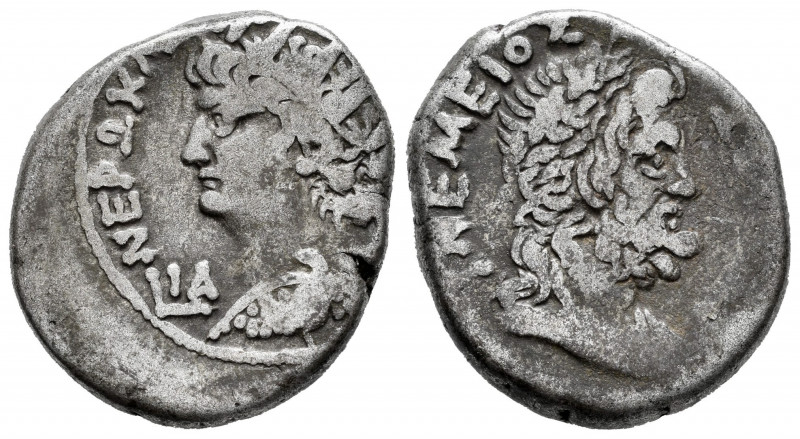 Nero. Tetradrachm. RY 14 = 67-68 AD. Alexandria. (Dattari-257). (Köln-207). (Bmc...