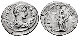Geta. Denarius. 200-202 AD. Rome. (Ric-9a). Rev.: FELICITAS PVBLICA. Felicitas with caduceus and cornucopie. Ag. 3,49 g. VF. Est...40,00. 


 SPANI...