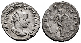 Gordian III. Antoninianus. 243-244 AD. Rome. (Spink-8623). (Ric-146). (Seaby-156). Rev.: MARS PROPVGNAT. Mars advancing to right, holding transverse s...