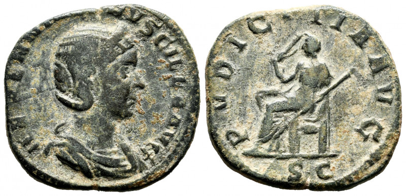 Herennia Etruscilla. Sestertius. 249-251 AD. Rome. (Ric-136b). Anv.: HERENNIA ET...
