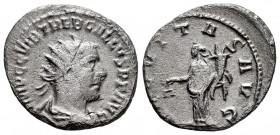 Trebonianus Gallus. Antoninianus. 251 AD. Antioch. (Spink-9623). (Ric-80). (Seaby-6). Rev.: AEQVITAS AVG. Aequitas left holding scales and cornucopie....