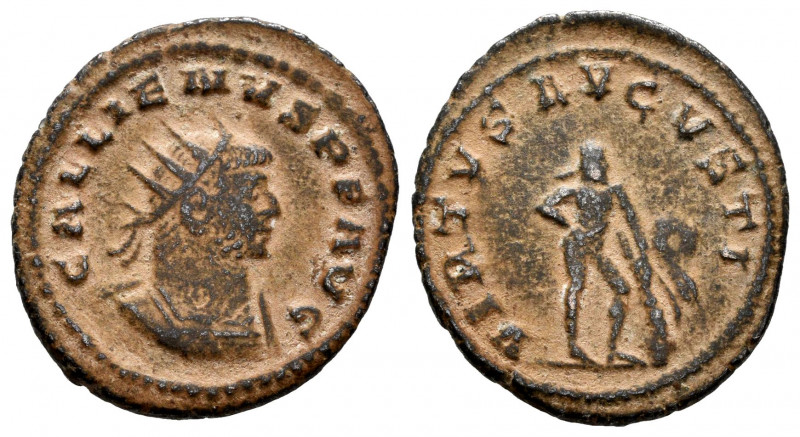 Gallienus. Antoninianus. 260-268 AD. Antioch. (Ric-672 var). Anv.: GALLIENVS P F...
